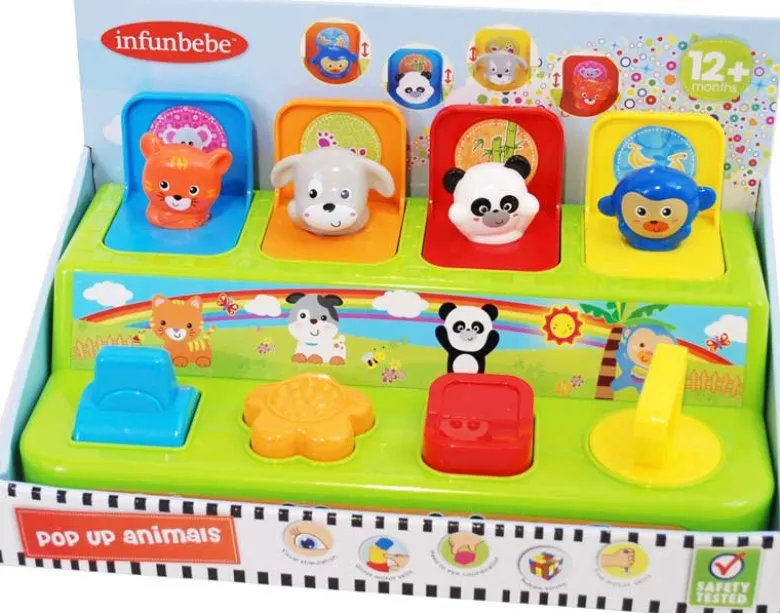 Babyleksak Pop-Up Djur Infunbebe