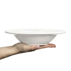 Bubbles-keittolautanen 25 cm, Valkoinen