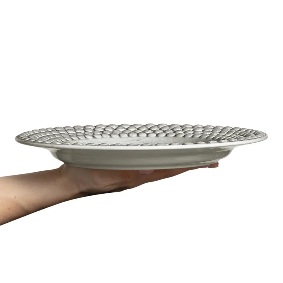 Bubbles-lautanen 28 cm, Harmaa