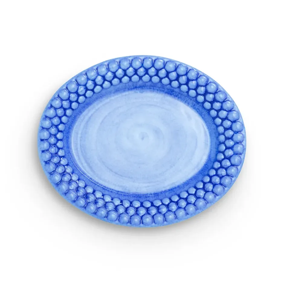 Bubbles-lautanen, ovaali 20 cm, Vaaleansininen