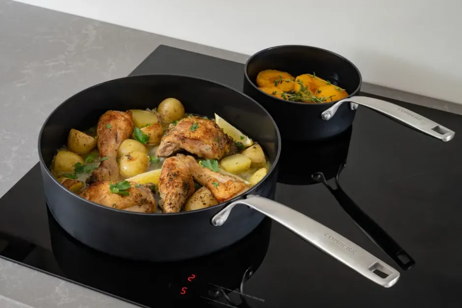 Combekk Element traktoripannu alumiini musta, Ø28 cm