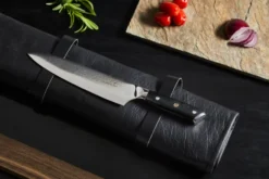 Damascus By Hâws kokkiveitsi 32 cm, Musta-ruostumaton teräs