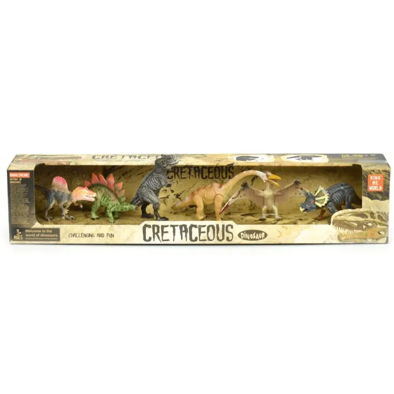 Dinosaurier leksaksfigurer 6 st. 14 cm