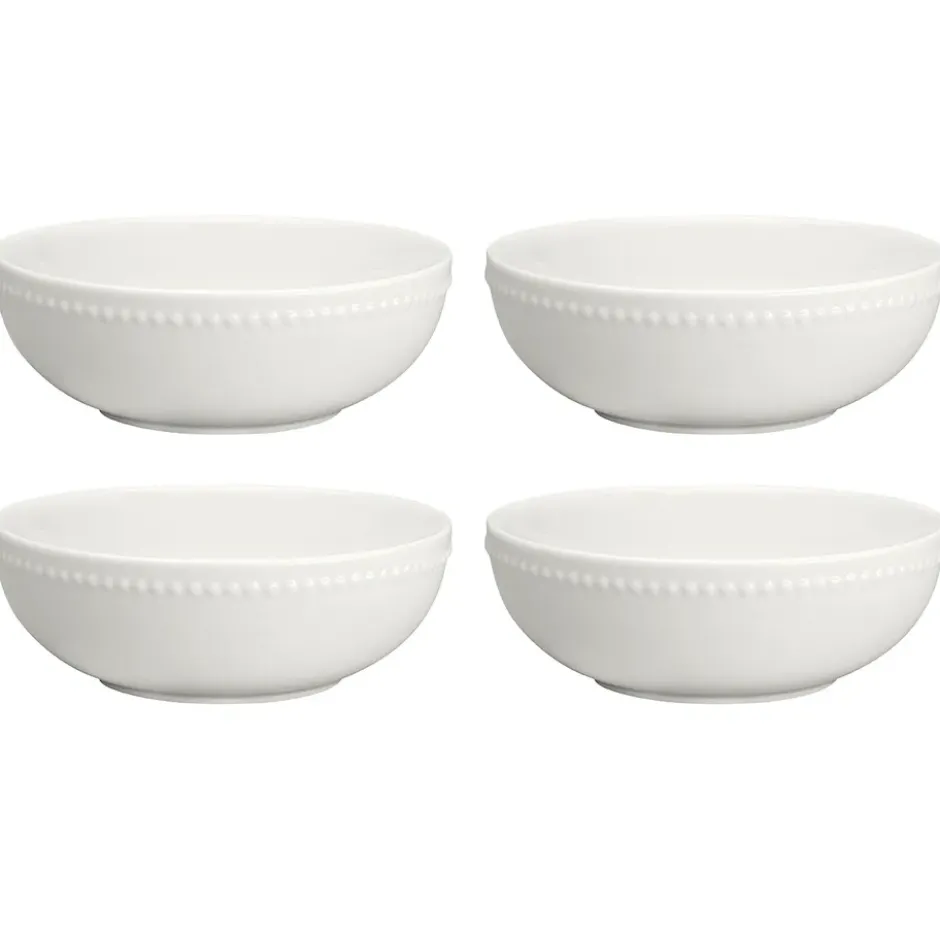 Dots aamiaiskulho 60 cl 4-pakkaus, Kermanvalkoinen