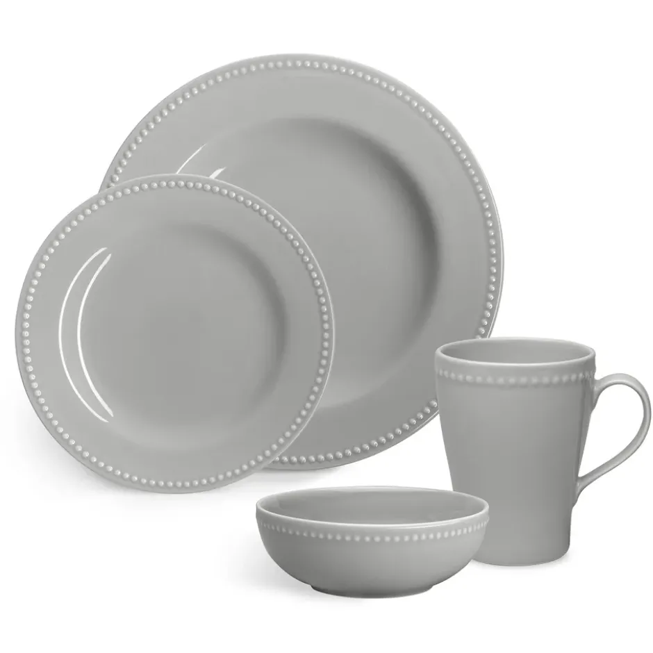 Dots asetti 22 cm 4-pakkaus, Harmaa
