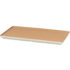 Eli lautanen 15x26 cm, Matte soft light camel