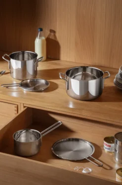 Eva Trio Stainless Steel kattilasetti 3 osaa, Ruostumaton teräs