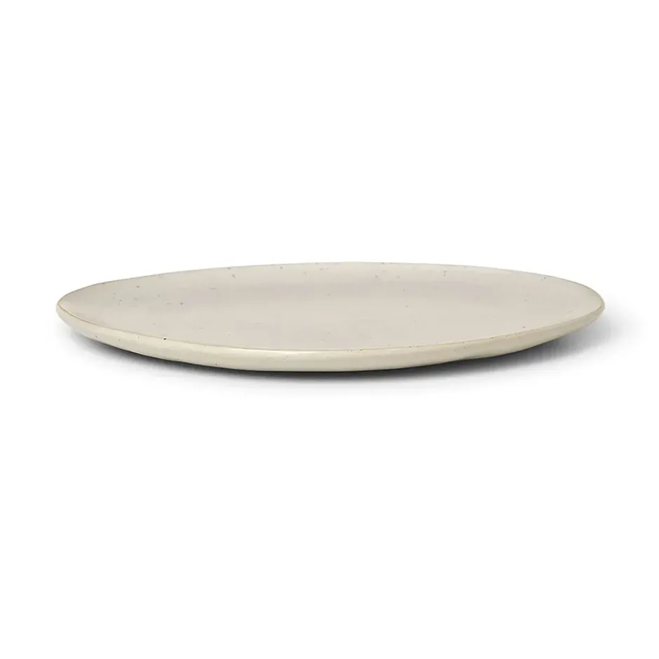 Flow lautanen 22 cm, Off-white speckle
