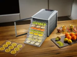 Graef DA510 Dehydrator sienikuivain 10 tarjotinta, Musta-harmaa