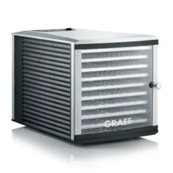 Graef DA510 Dehydrator sienikuivain 10 tarjotinta, Musta-harmaa