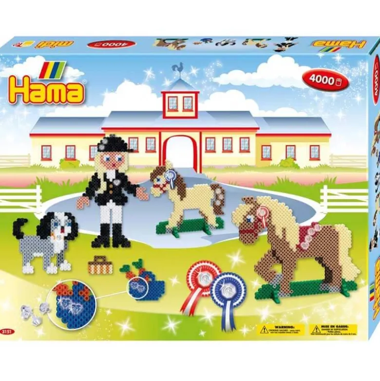 Hama Midi Pärlor Gift box Ridskola 4000 st