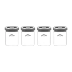 Kilner FRESH maustepurkit, Kirkas harmaa, 4-pack, 160 ml