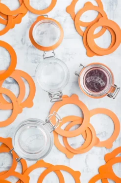 Kilner kumirenkaat standardi, Oranssi, 0,35–2 l, 6-pack