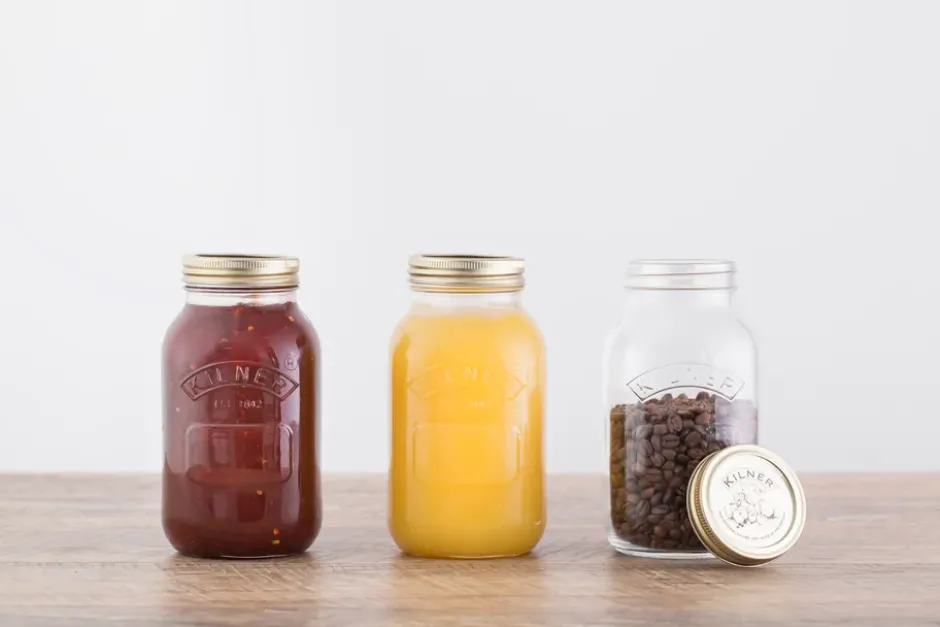 Kilner pyöreä säilöntäpurkki, Kirkas kulta, 1 l