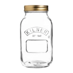 Kilner pyöreä säilöntäpurkki, Kirkas kulta, 1 l