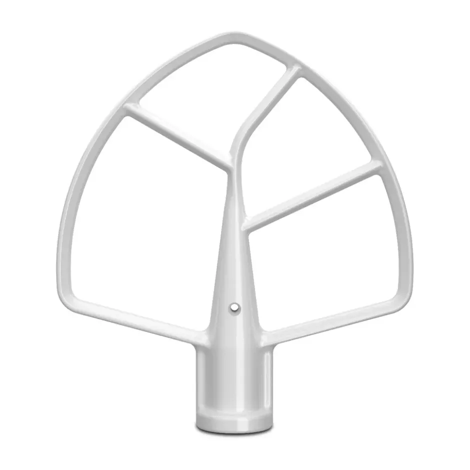 KitchenAid litteä sekoitin suurille keittiökoneille, White