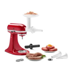 KitchenAid makkarasuppilo lihamyllyyn, White