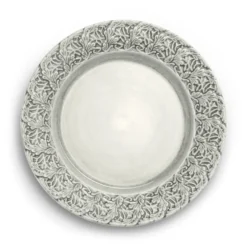 Lace-lautanen 25 cm, Harmaa