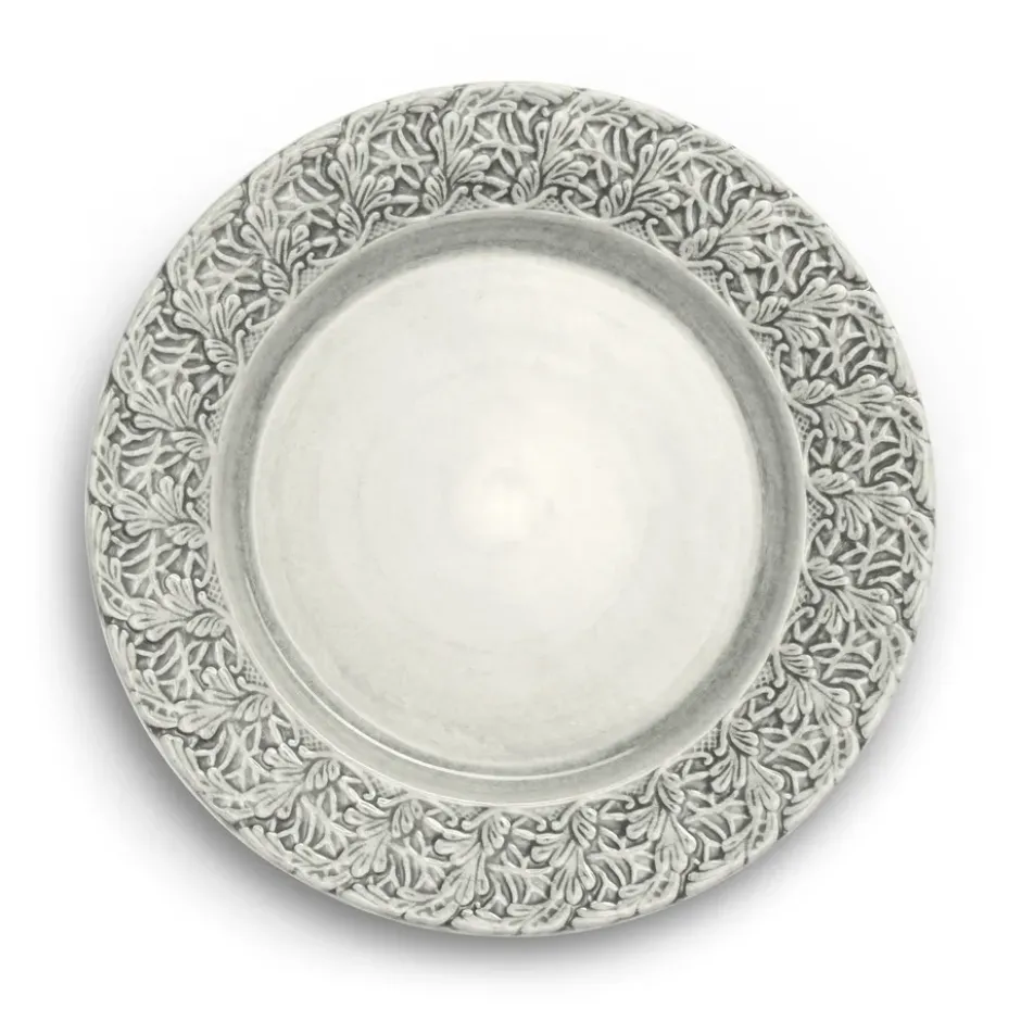 Lace-lautanen 25 cm, Harmaa