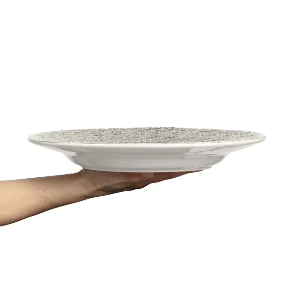 Lace-lautanen 32 cm, Harmaa