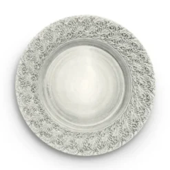Lace-lautanen 32 cm, Harmaa