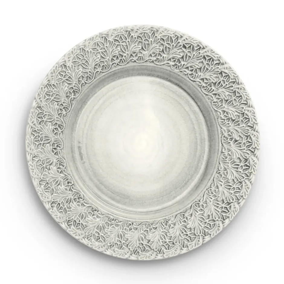 Lace-lautanen 32 cm, Harmaa