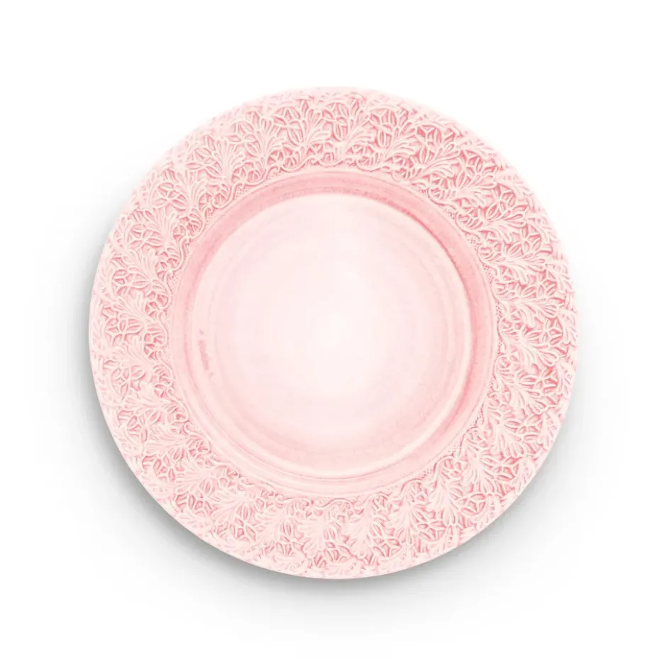 Lace-lautanen 32 cm, Vaaleanroosa