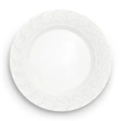 Lace-lautanen 25 cm, Valkoinen