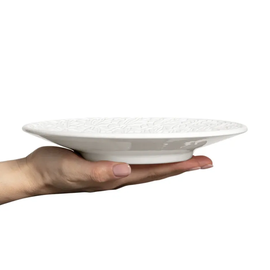 Lace-lautanen 20 cm, Valkoinen