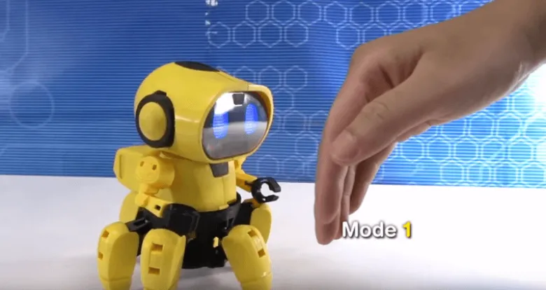 Leksaksrobot Tobbie med rörelsesensor