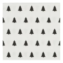 Linen trees -lautasliina 33 x 33 cm 20-pakkaus, black-white