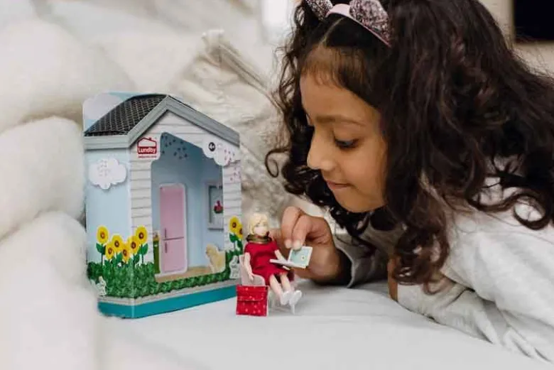 Lundby Docka med dator