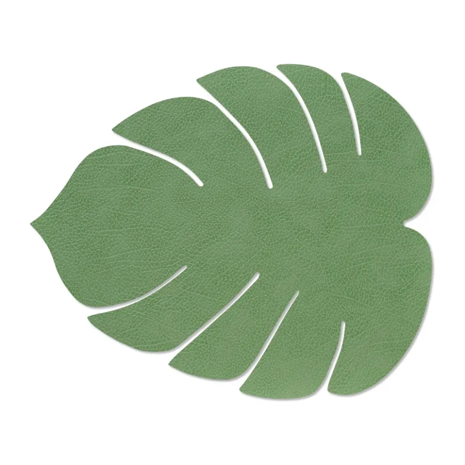 Monstera Leaf Hippo pöytätabletti L, Forest green