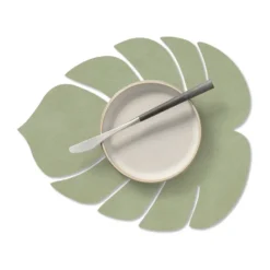 Monstera Leaf Nupo pöytätabletti S, Oliivinvihreä