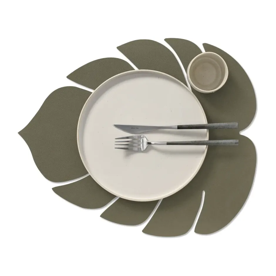 Monstera Leaf Nupo pöytätabletti L, Army green