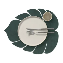 Monstera Leaf Nupo pöytätabletti L, Tummanvihreä