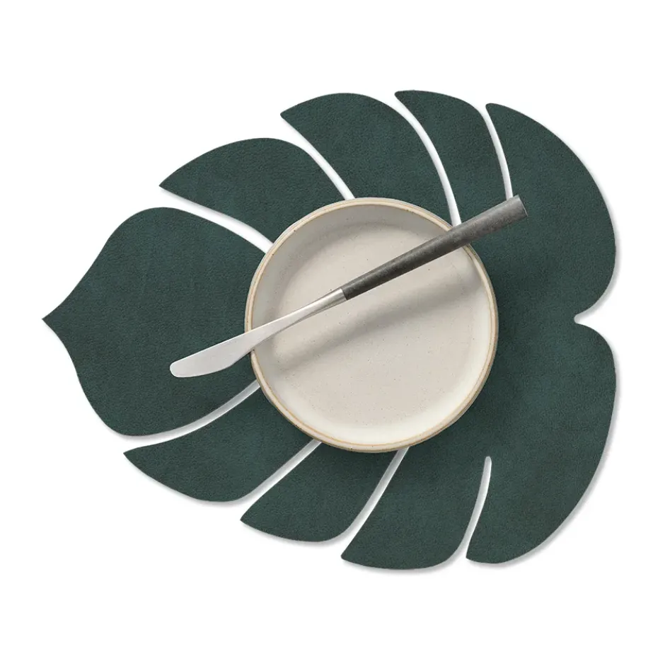 Monstera Leaf Nupo pöytätabletti S, Tummanvihreä