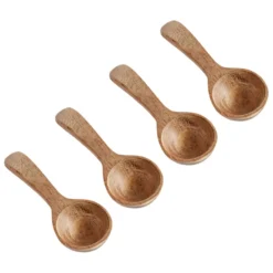 Muubs teak suolalusikka, 4-pakkaus, Luonnonvärinen