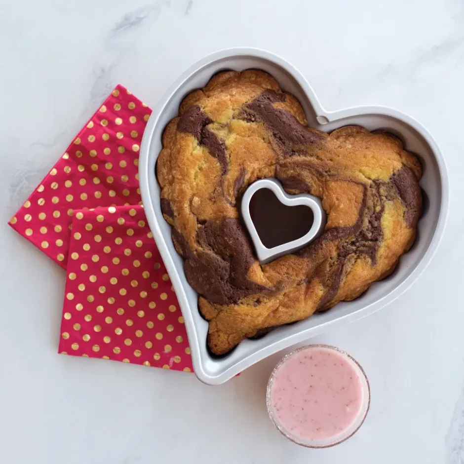 Nordic Ware Elegant heart bundt -leivontavuoka, 2,4 l