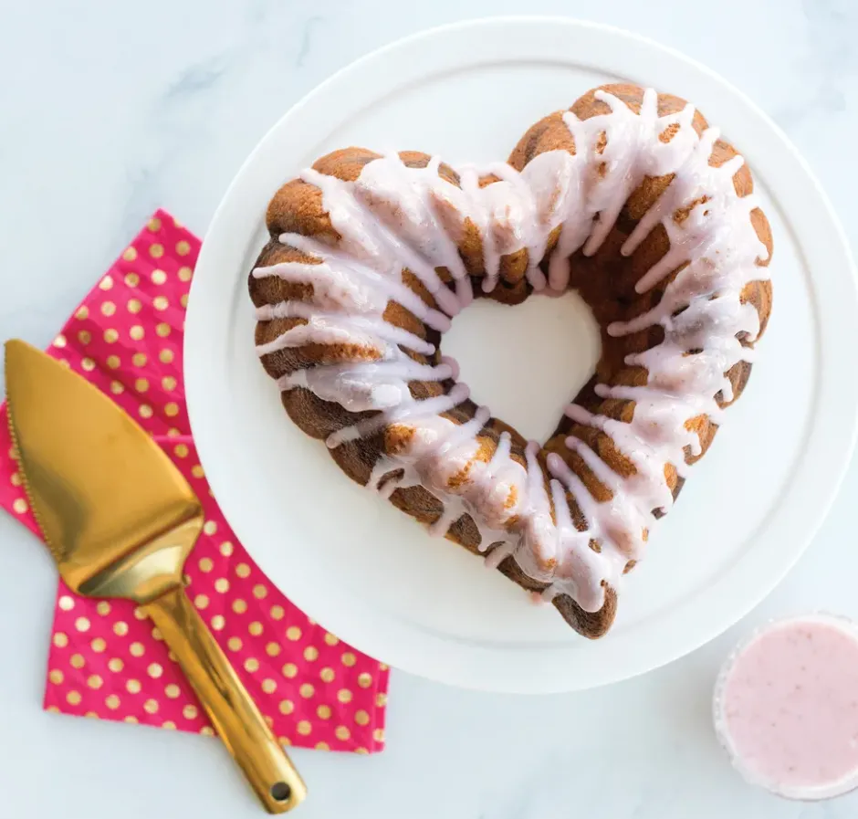 Nordic Ware Elegant heart bundt -leivontavuoka, 2,4 l