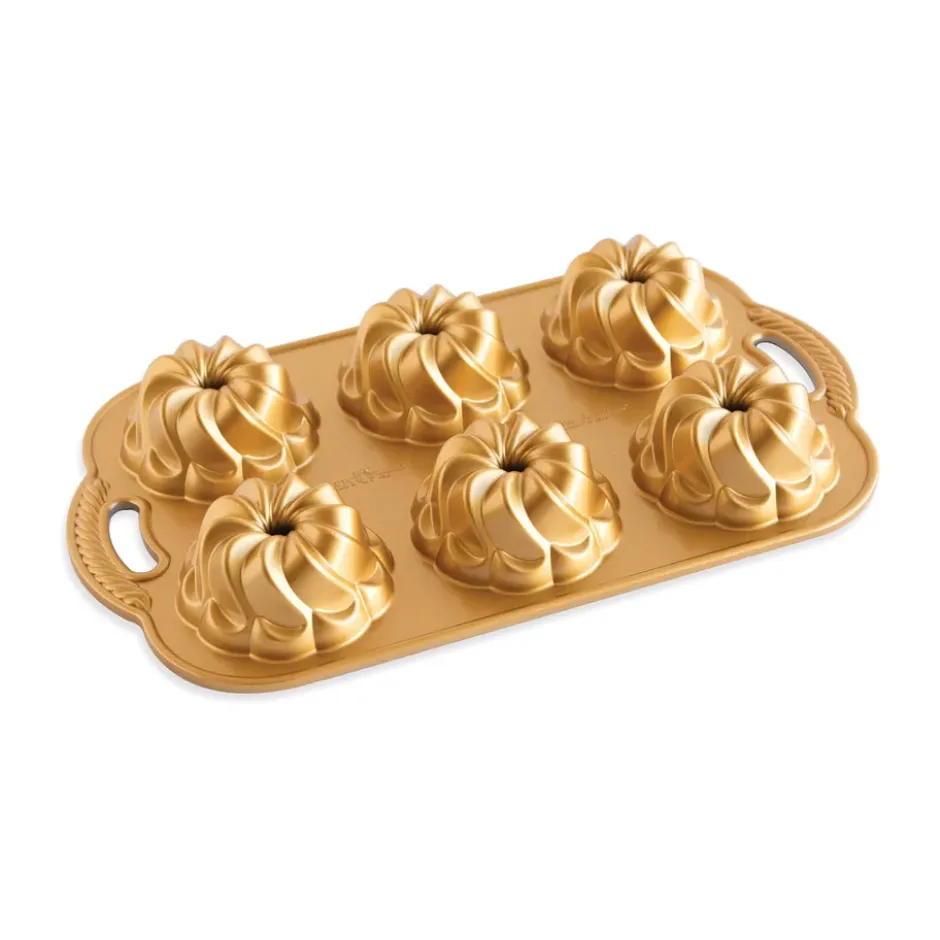 Nordic Ware piroutte bundtlette leivontavuoka 1,2 L, Kultainen