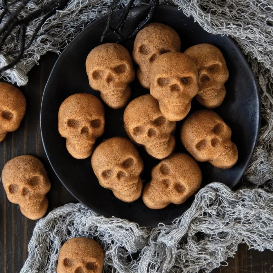 Nordic Ware Skull Bites -leivontavuoka, Pronssi
