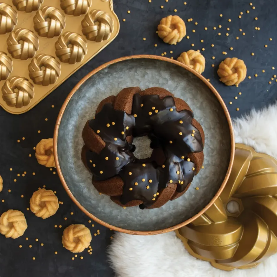 Nordic Ware 75th anniversary braided bundt -leivontavuoka, 0,72 l mini