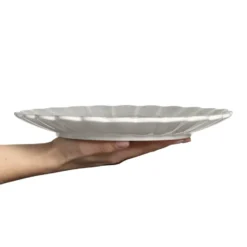 Oyster lautanen 28 cm, Harmaa
