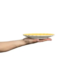 Oyster lautanen 20 cm, Keltainen