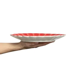 Oyster lautanen 28 cm, Punainen