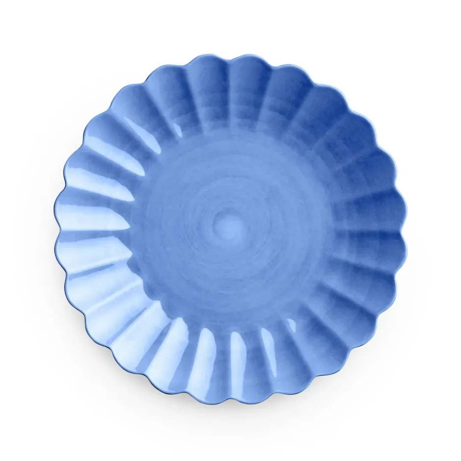 Oyster lautanen 28 cm, Vaaleansininen