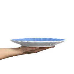 Oyster lautanen 28 cm, Vaaleansininen