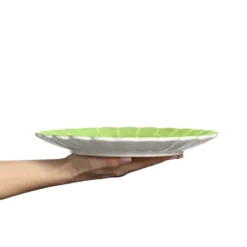 Oyster lautanen 28 cm, Vihreä
