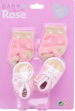 1 par Skor och 1 par sockar till dockor 35-40 cm